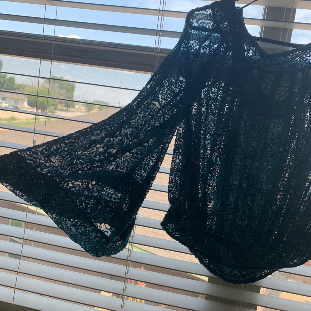 Off the shoulder see through top